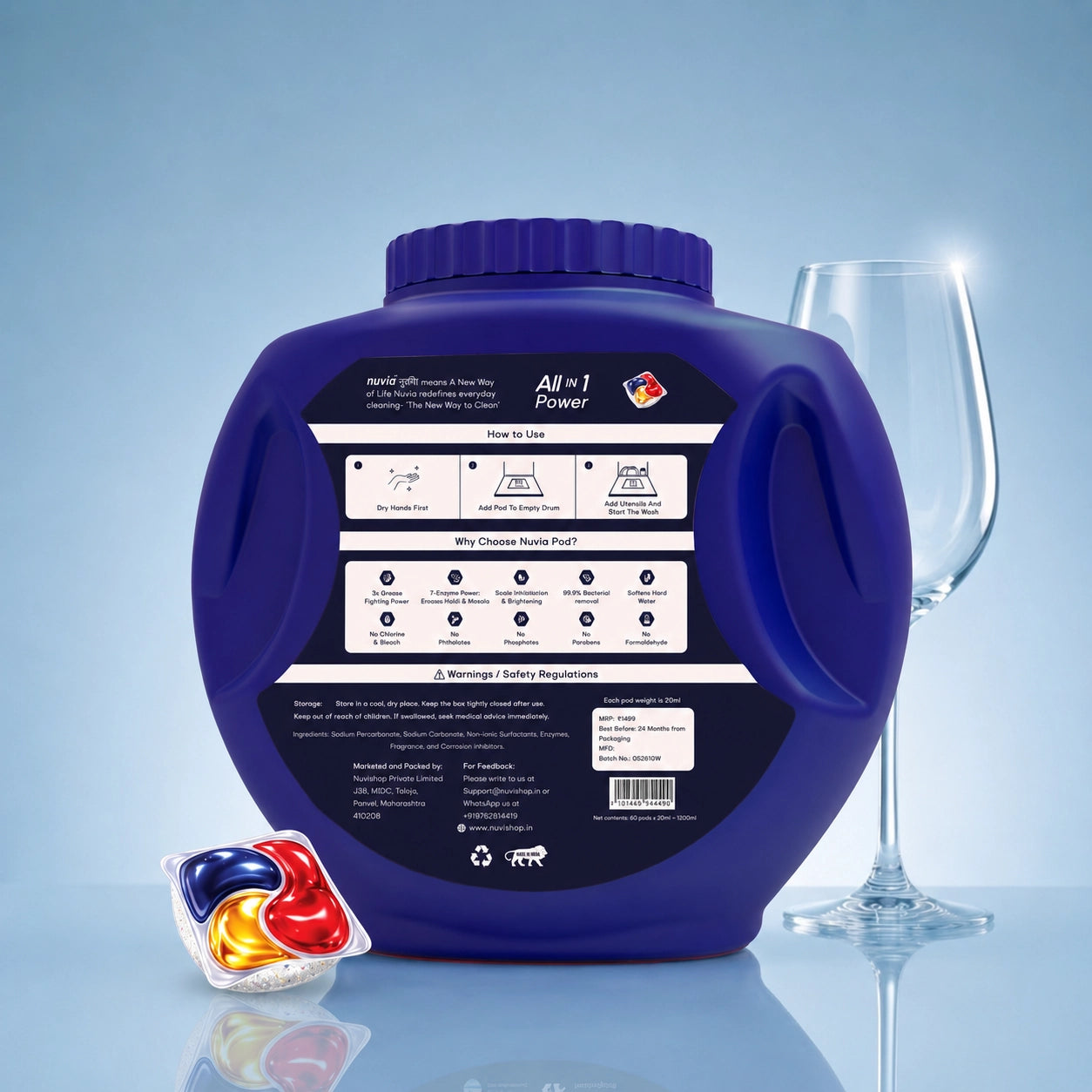 Nuvia All-in-1 Dishwasher Capsules