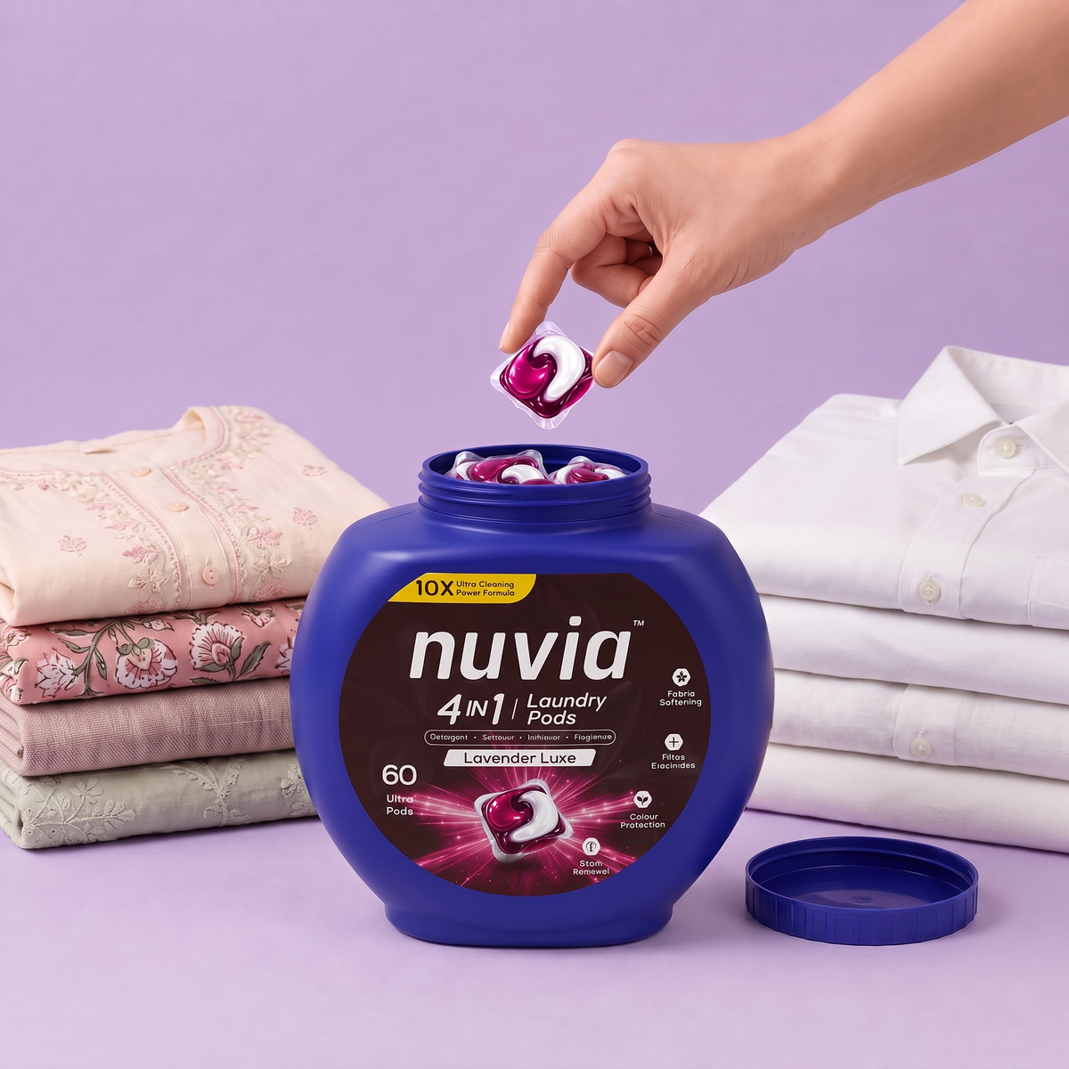 Nuvia 4-in-1 Laundry Pods - Lavender Luxe