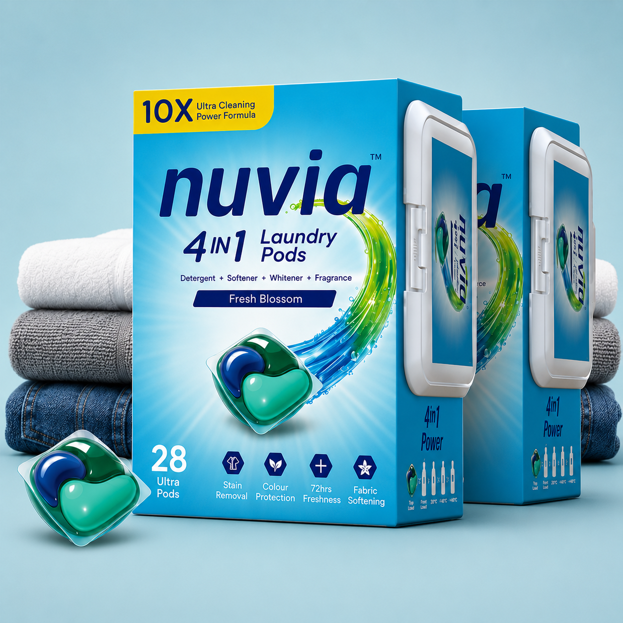 Nuvia 4-in-1 Laundry Pods - Smart Value Bundle