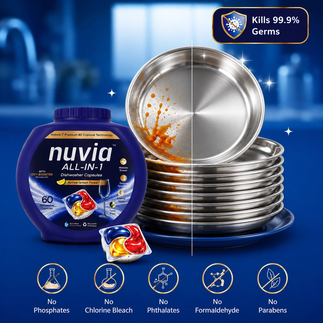Nuvia All-in-1 Dishwasher Capsules