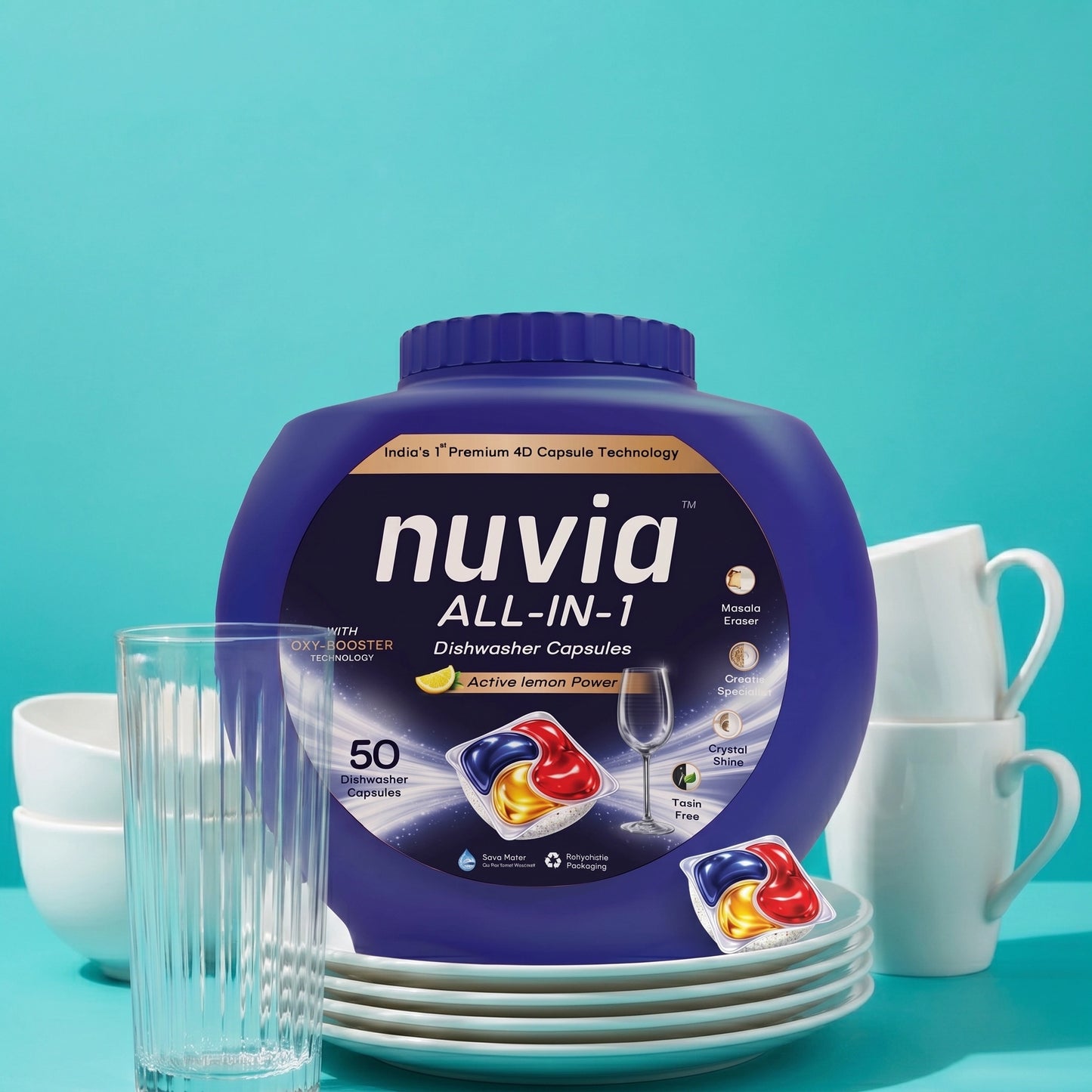 Nuvia All-in-1 Dishwasher Capsules